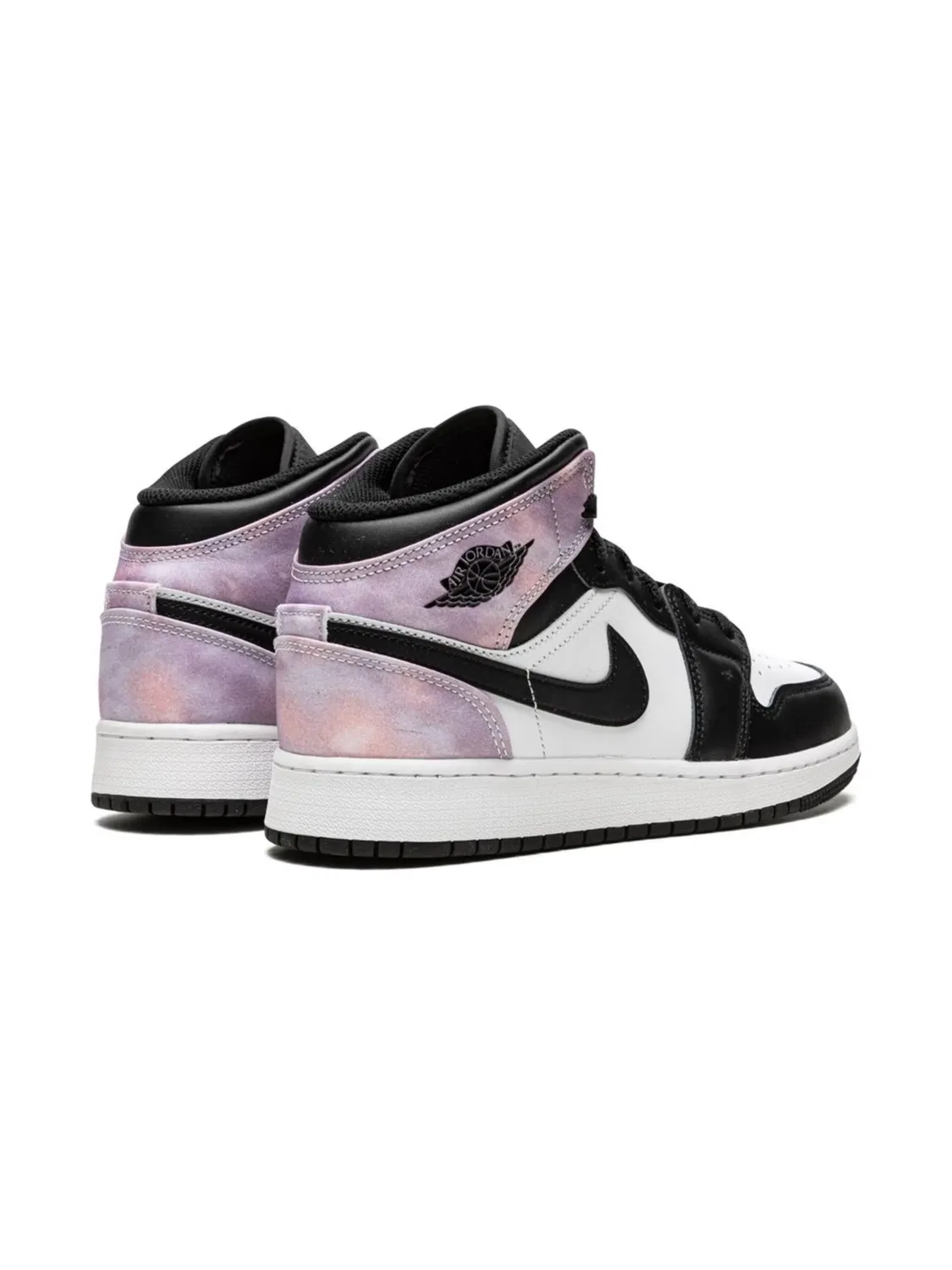 Кроссовки Air Jordan 1 Mid SE "Tie Dye", белый — фото 2