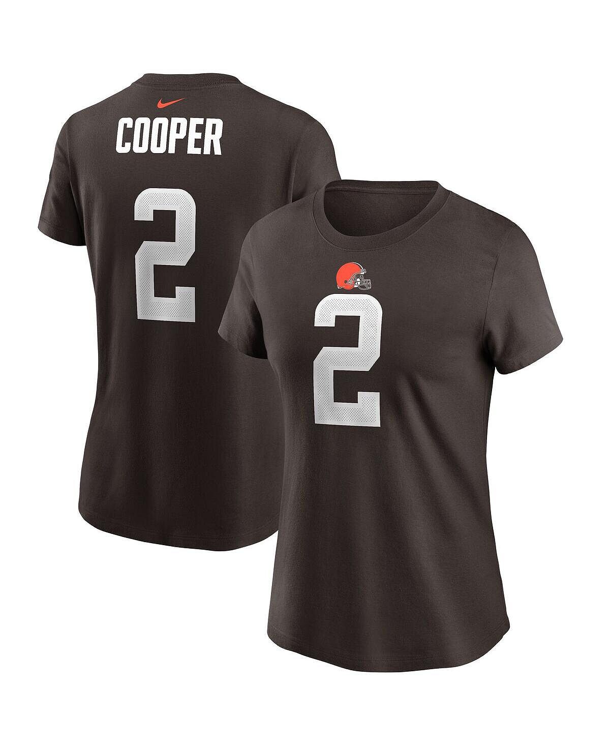 

Женская футболка amari cooper brown cleveland browns с именем и номером игрока Nike, коричневый