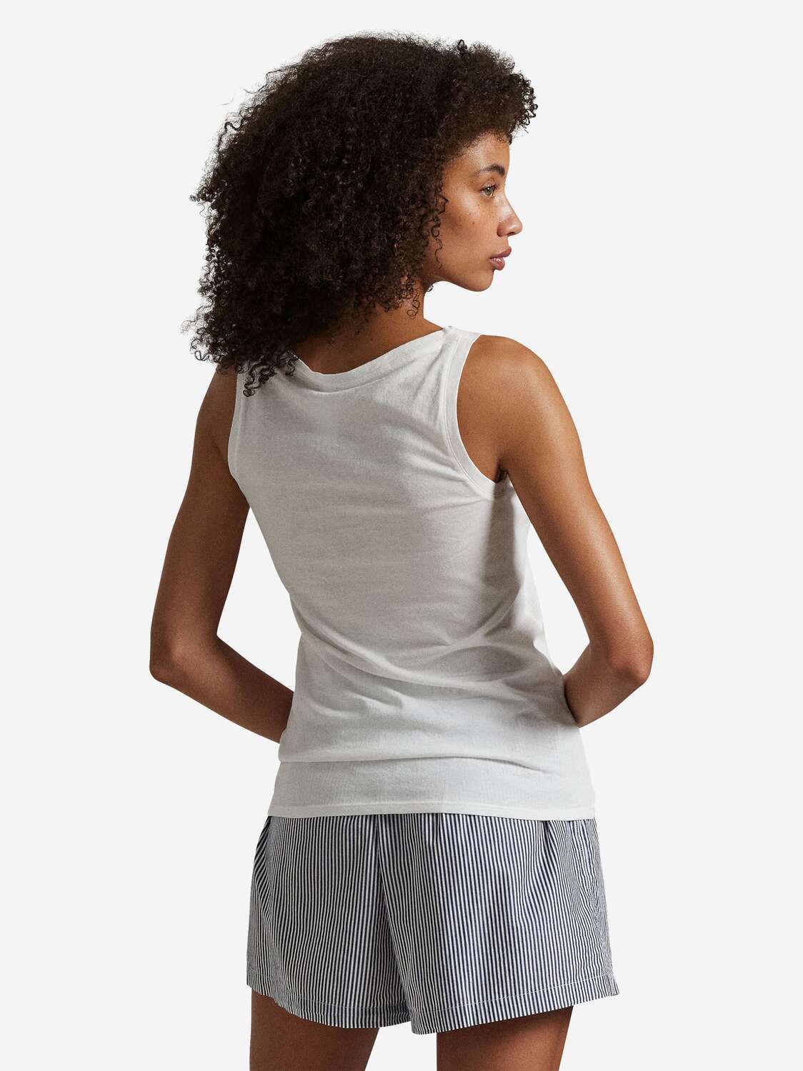 Polo Ralph Lauren Топ 'Whisper Weight Cotton' в белом цвете — фото 4