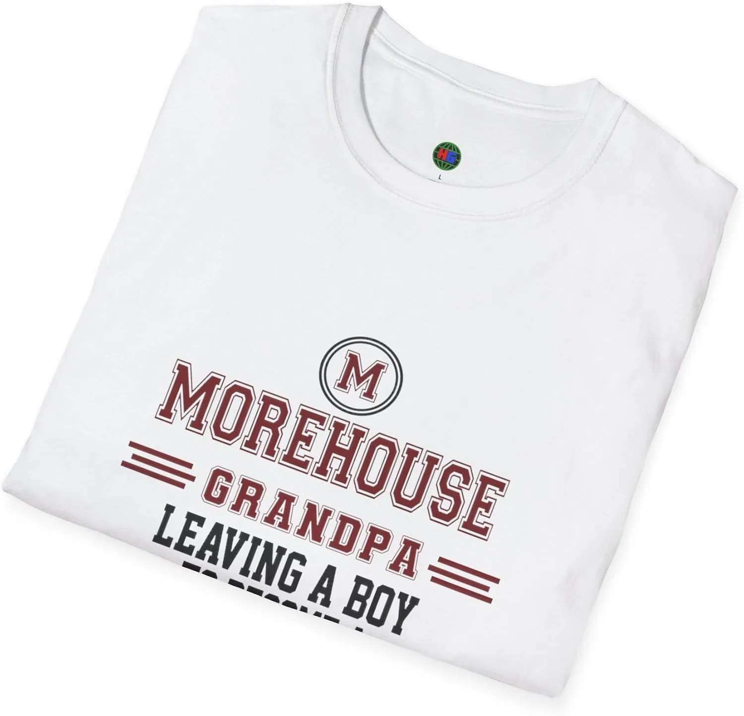 Футболка с принтом Morehouse Gildan 64000, White — фото 4