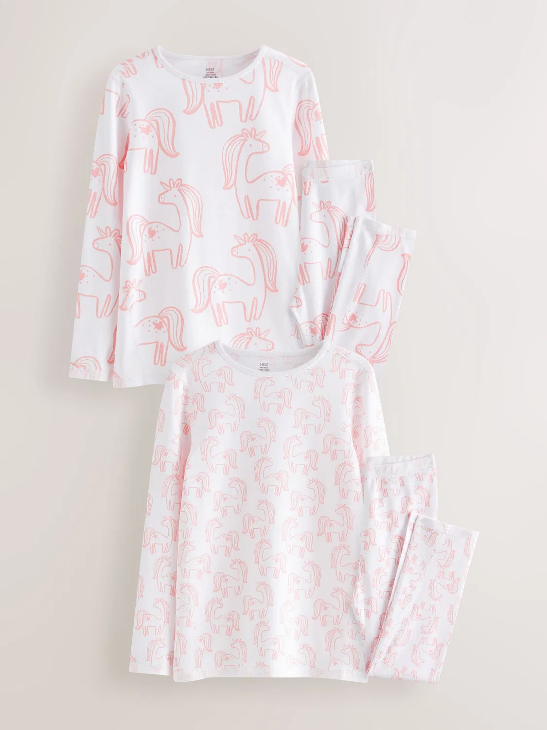 Пижама Pink Unicorn Print Next, розовая