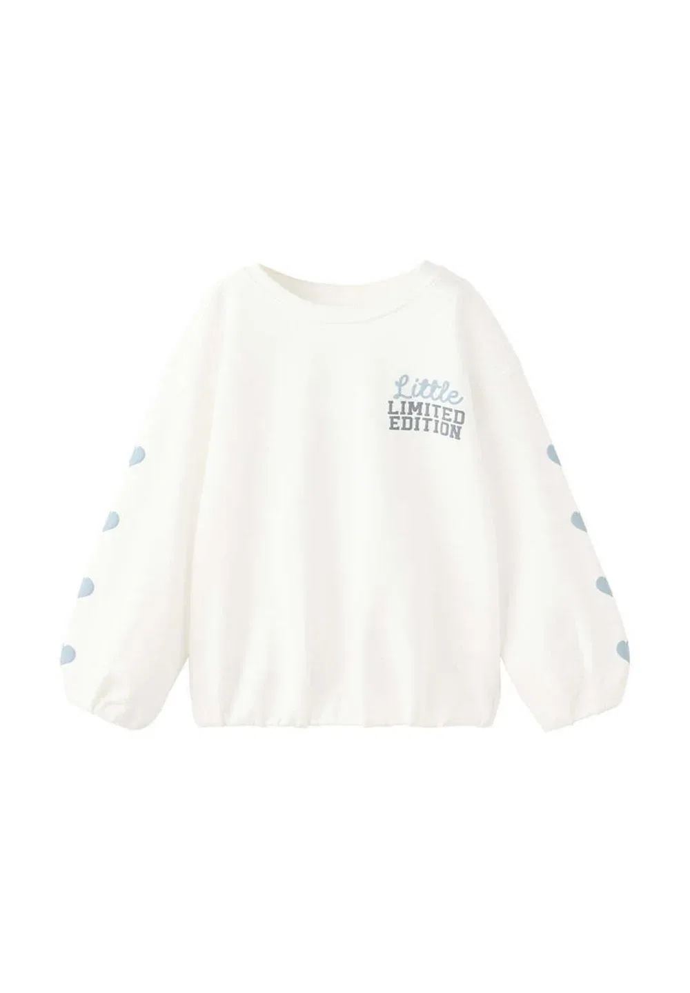 Детская кофточка с длинными рукавами Mango Kids, Off-White