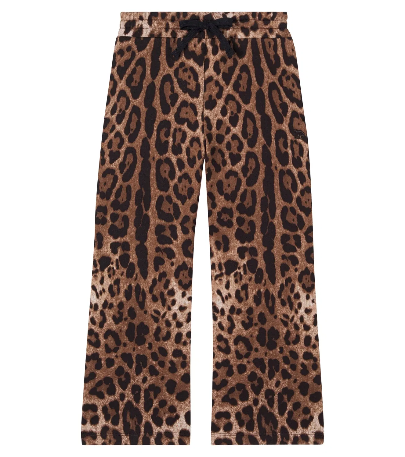 Спортивные штаны с леопардовым принтом Dolce&Gabbana Kids, коричневый