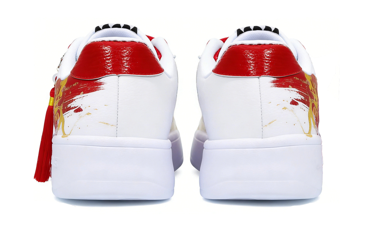 Кроссовки Li-Ning Floating Boat Height Increasing Low top мужские красные белые — фото 3