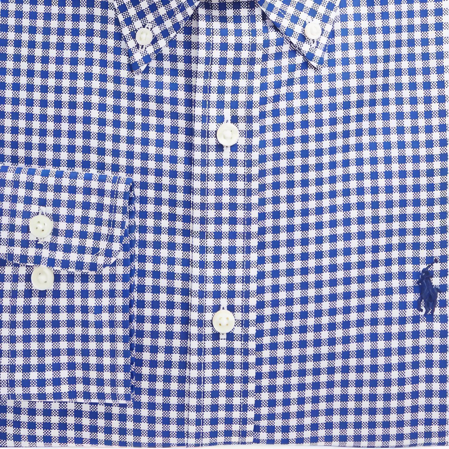 Polo Ralph Lauren Рубашка мужская blue white — фото 4