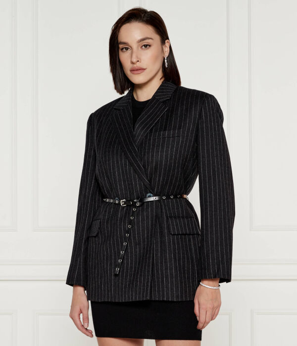 

Элегантный пиджак из шерсти Regular Fit Michael Kors, черный
