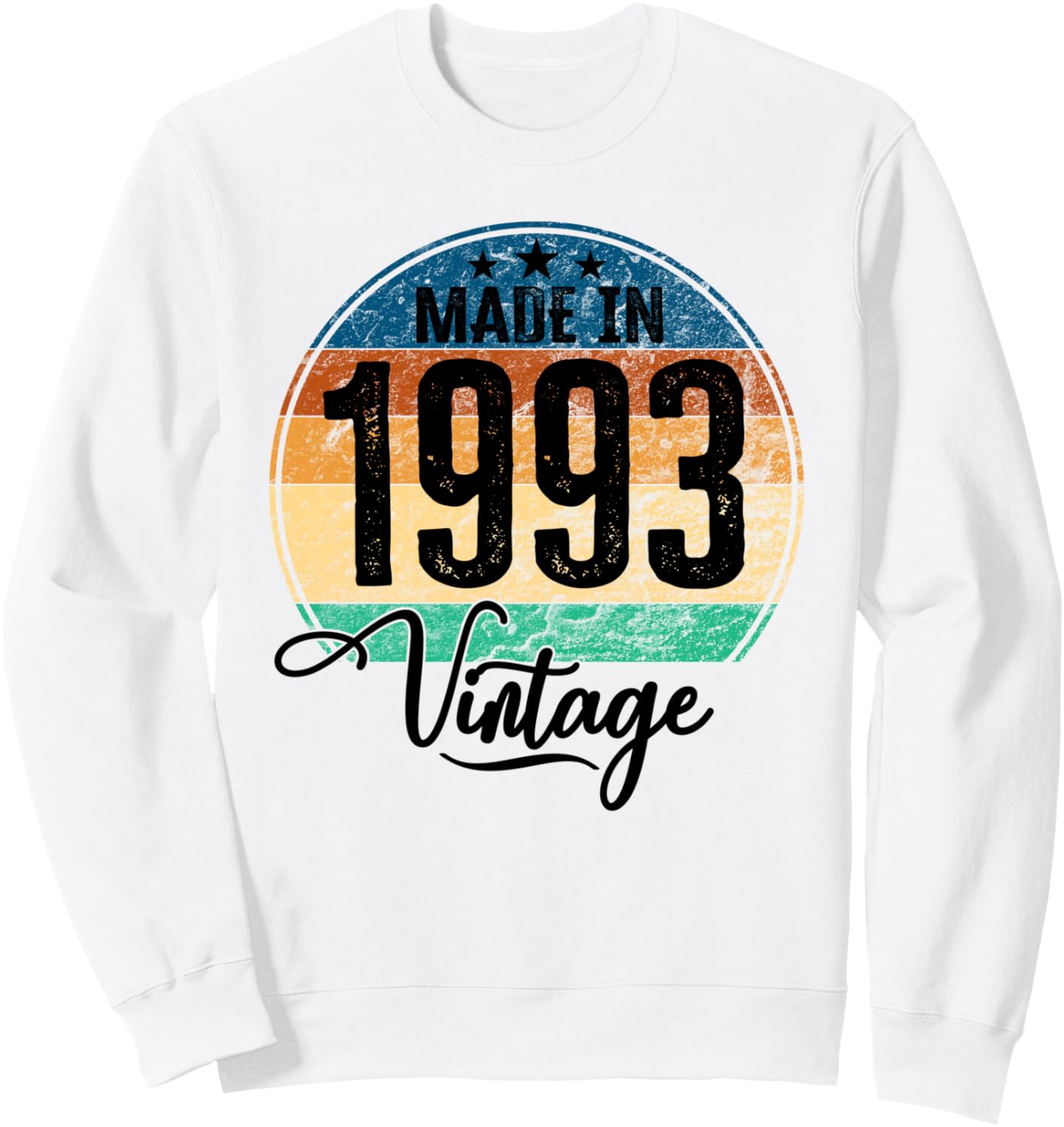 

Винтажная толстовка ко дню рождения 1993 года Kattos - Happy Birthday 1993, белый