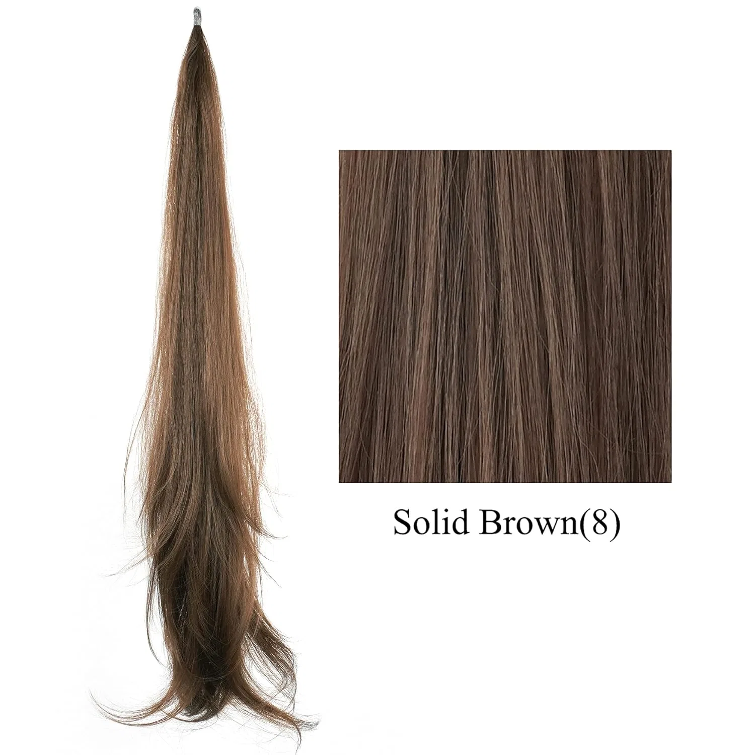 Гибкий шиньон-хвост из синтетических волос от IMISSU Imissu, Solid Brown — фото 2