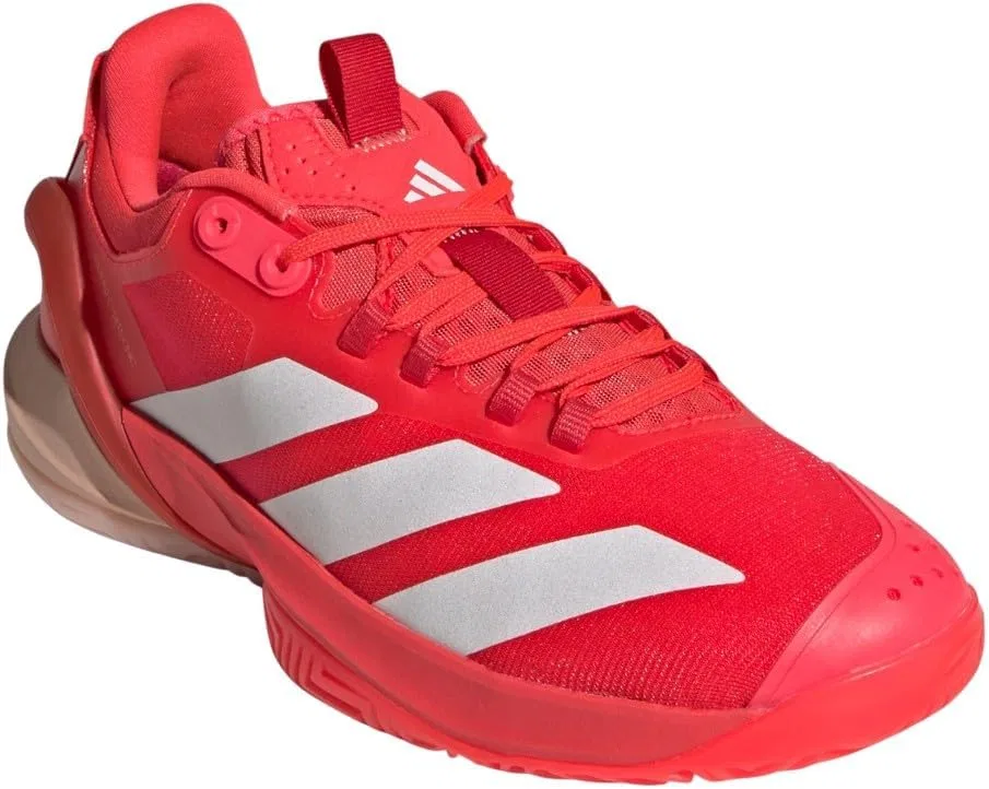 Кроссовки теннисные adidas Adizero Cybersonic 2, Lucid Red/Zero Metallic/Powder Coral — фото 3