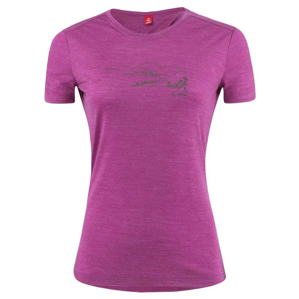 

Футболка с коротким рукавом Loeffler Country Merino-Tencel, фиолетовый