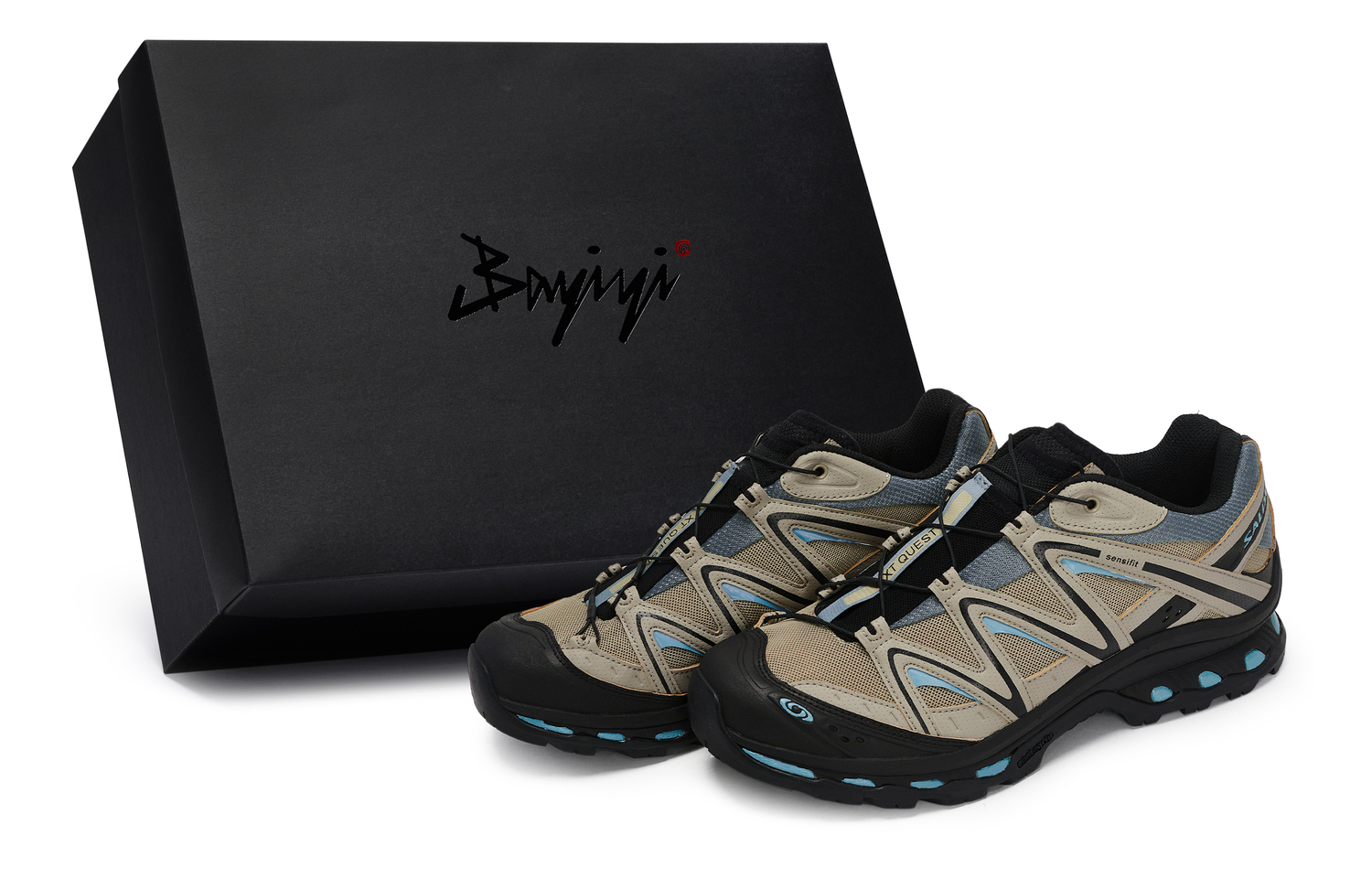 

SALOMON XT Quest Уличные Кроссовки Унисекс Лоу-топ Синий - Хаки, Черный, Синий, цвет Khaki, Black, Blue