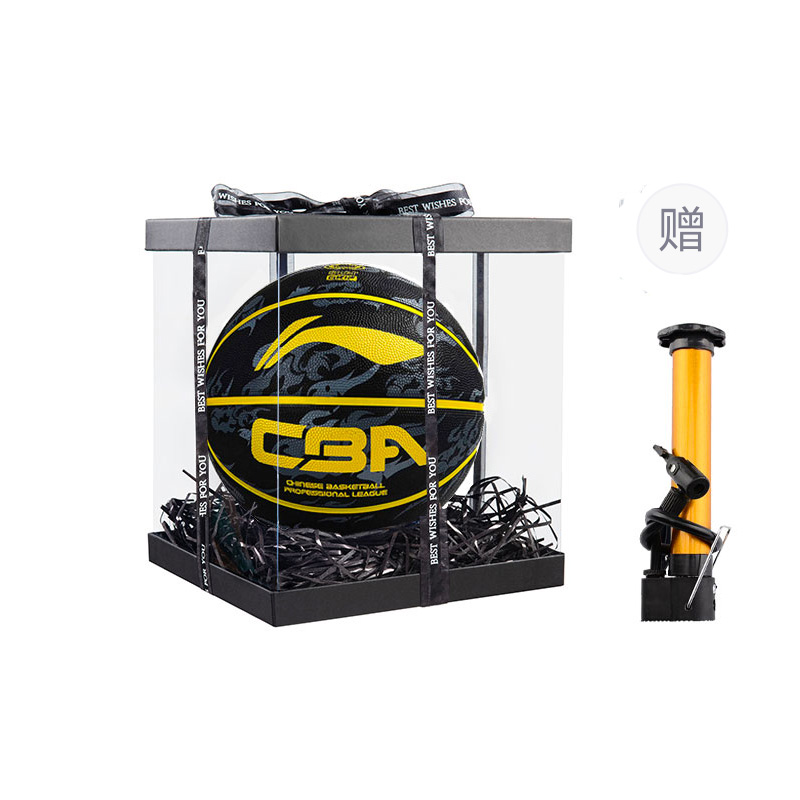 

LINING Резиновый баскетбольный мяч black gray gold размер 7 тренировочный unisex china