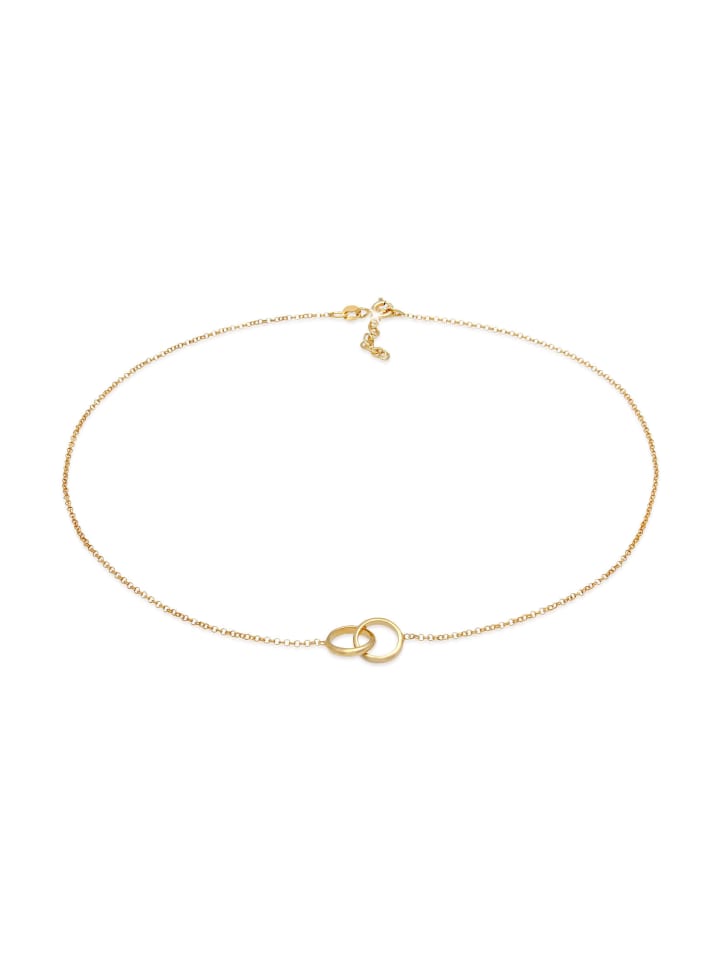 

Elli Колье из серебра 925 пробы с геометрическим узором и золотым кругом