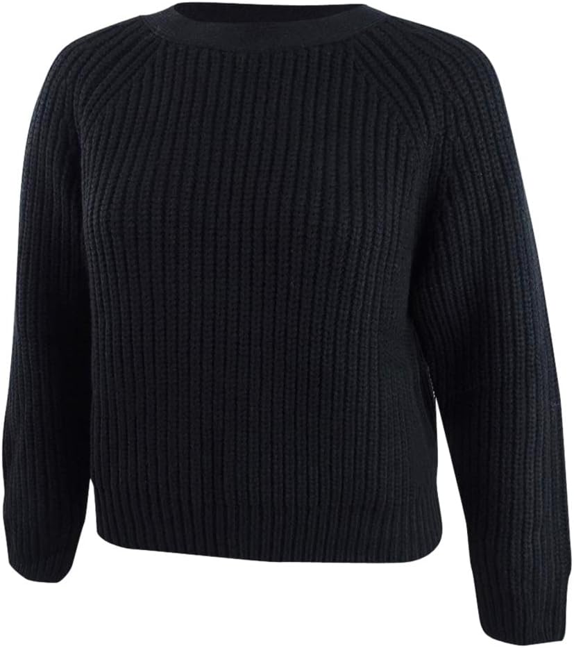 

Женский укороченный трикотажный свитер Calvin Klein Jeans, Black