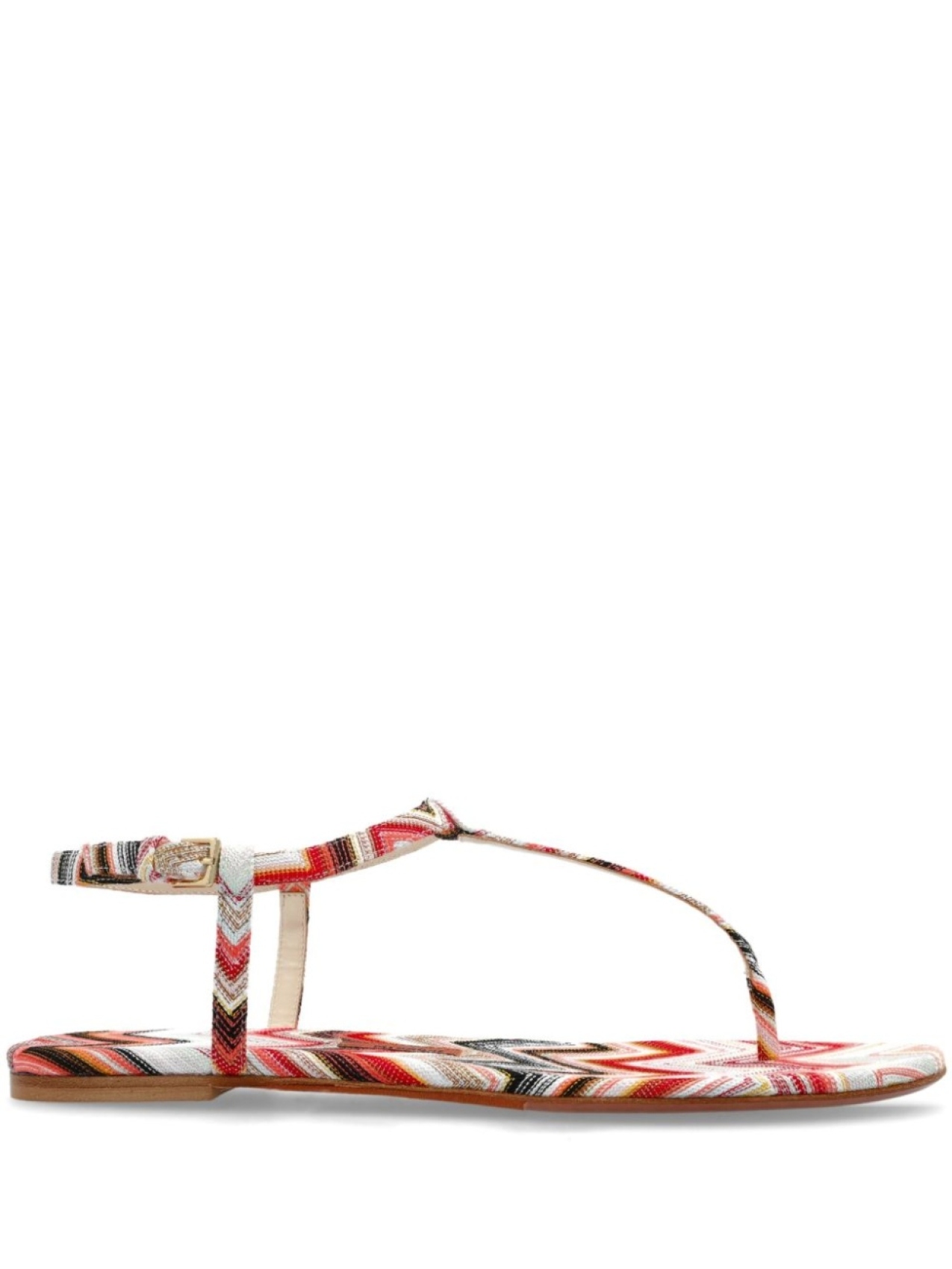 Missoni сандалии с узором зигзаг, красный