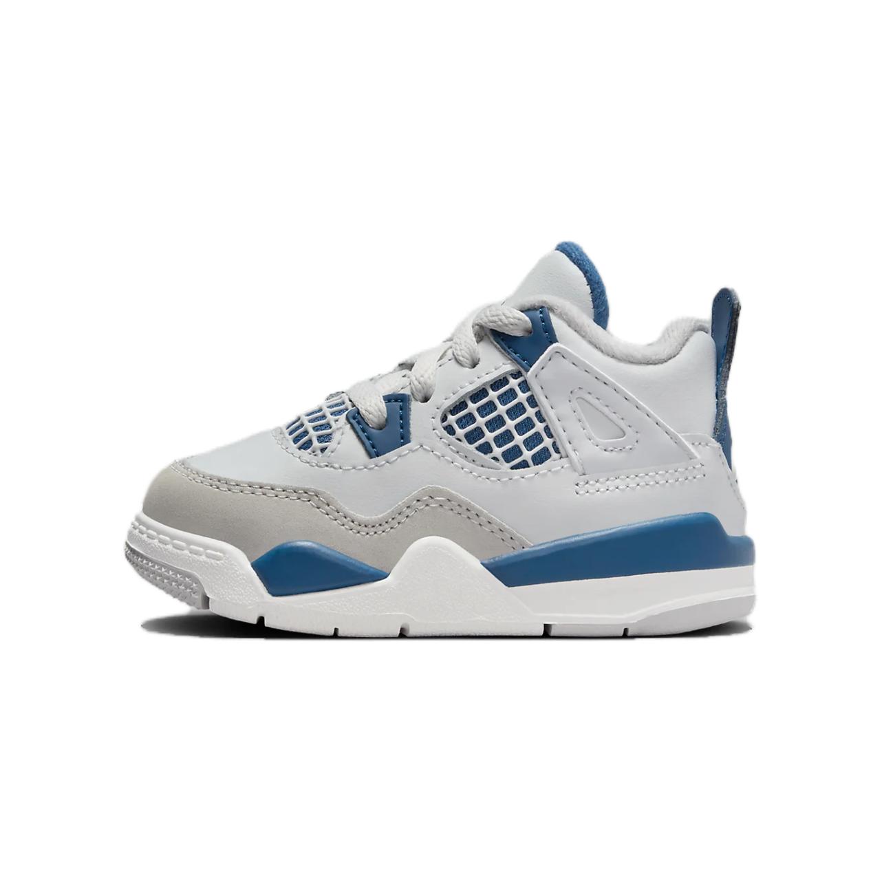 

Air 4 Retro TD «Military Blue» 2024 Jordan, белый/синий