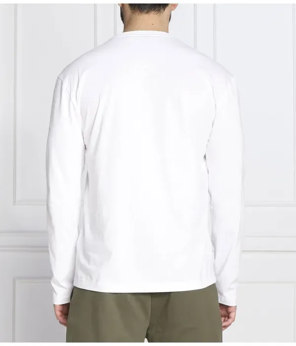 Футболка с длинным рукавом Тогн 1 regular fit Boss Green, белый — фото 4