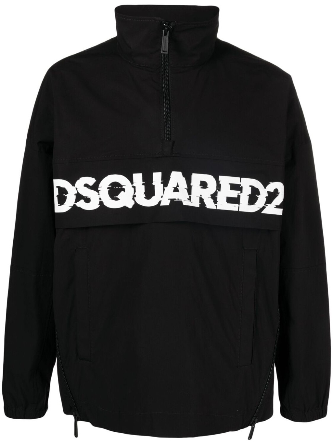 

Dsquared2 куртка с воротником на молнии и логотипом, черный