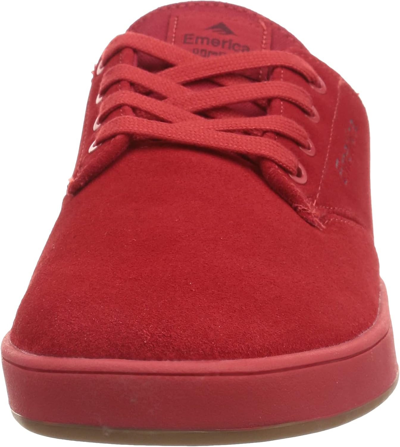 Мужские кеды для скейтборда Emerica Romero с шнуровкой, красный/золотой — фото 2