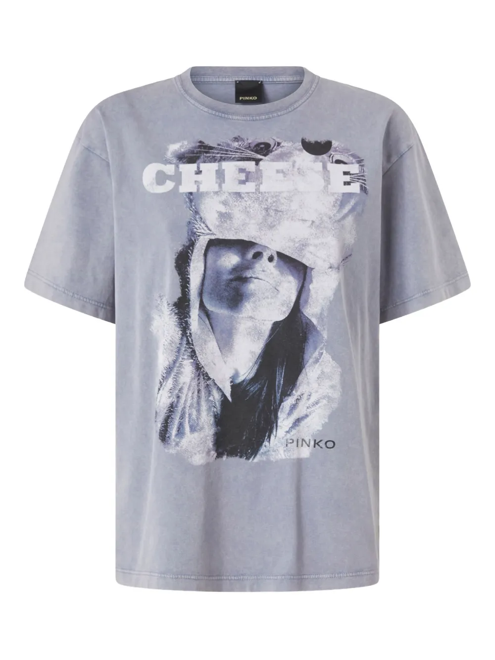 

Футболка с графичным принтом Pinko, синий