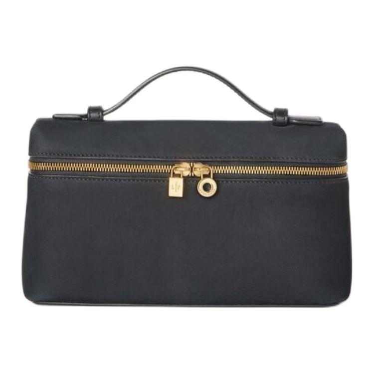

Loro Piana Сумка ExtraPocket из телячьей кожи, сумка через плечо, обычная женская, черная