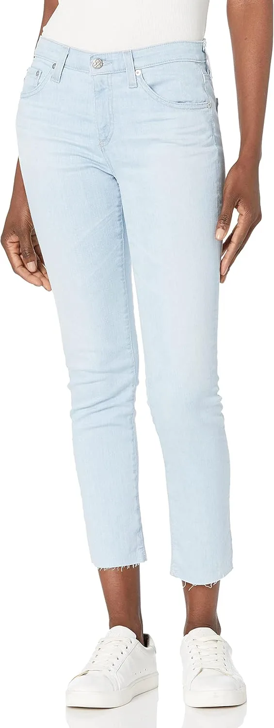 

AG Adriano Goldschmied Women's The Prima Mid Rise Cigarette Crop Leg Jean