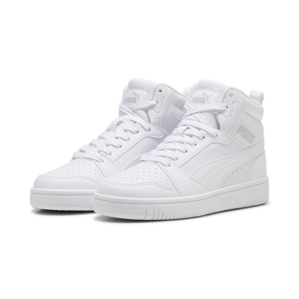 Высокие кеды Rebound V6 Mid Jr Unisex Puma, цвет puma white-cool light gray — фото 4