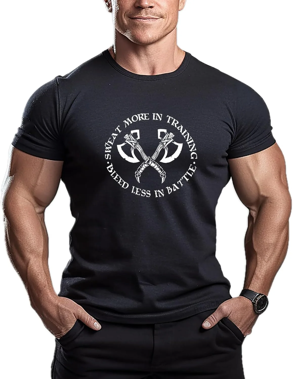 

Мужская футболка для бодибилдинга - топ для тренировок в зале ReedCA