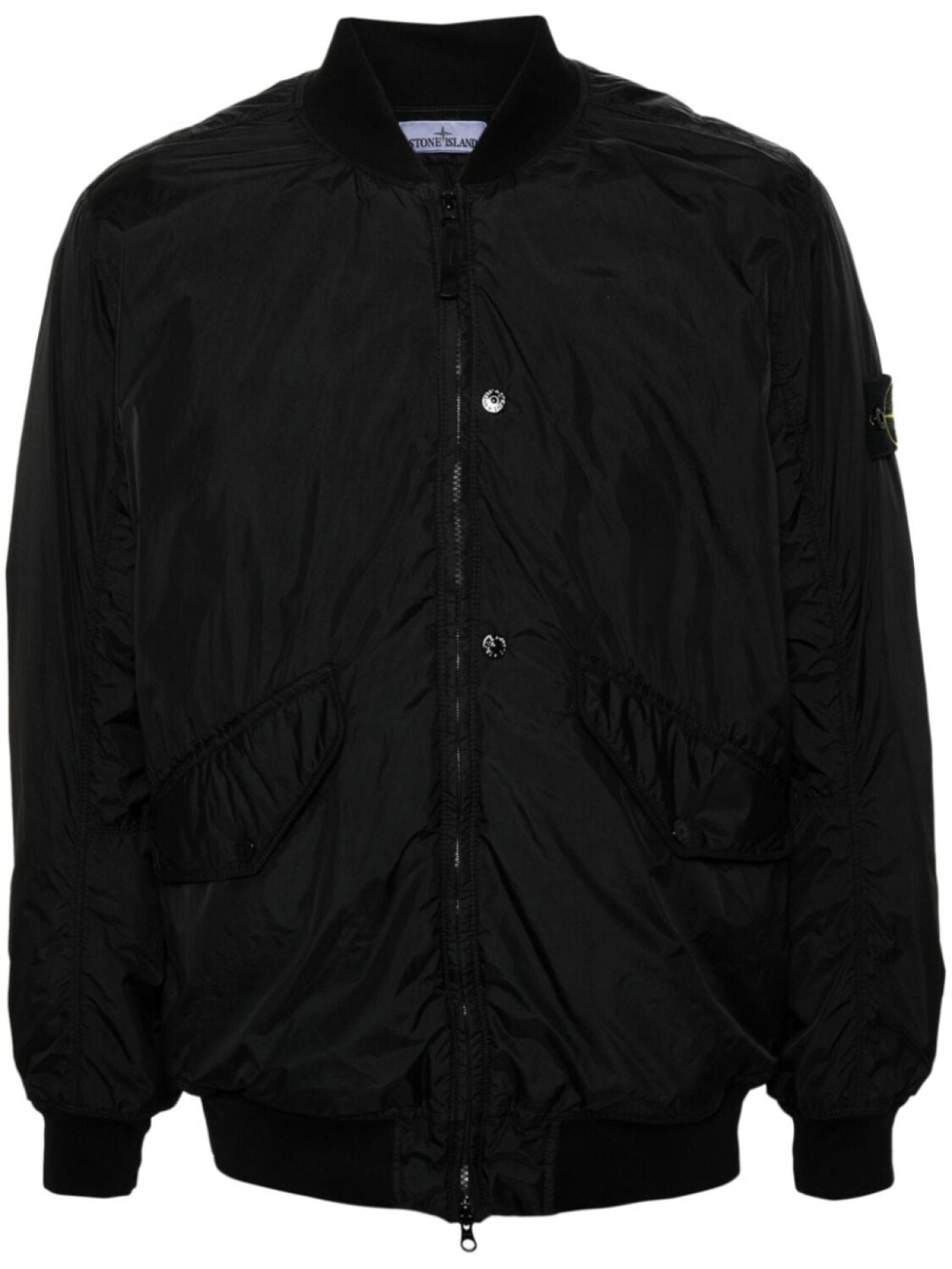 

Stone Island утепленная куртка с логотипом компаса, черный
