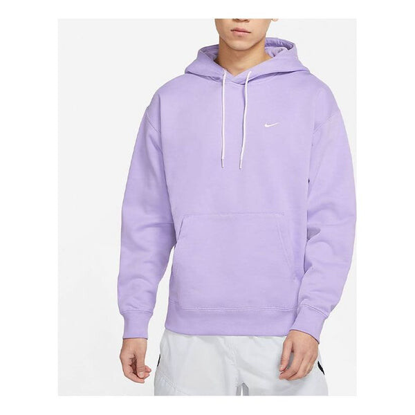 

Толстовка Men's Nike Logo Embroidered Solid Color Fleece Lined Purple, фиолетовый