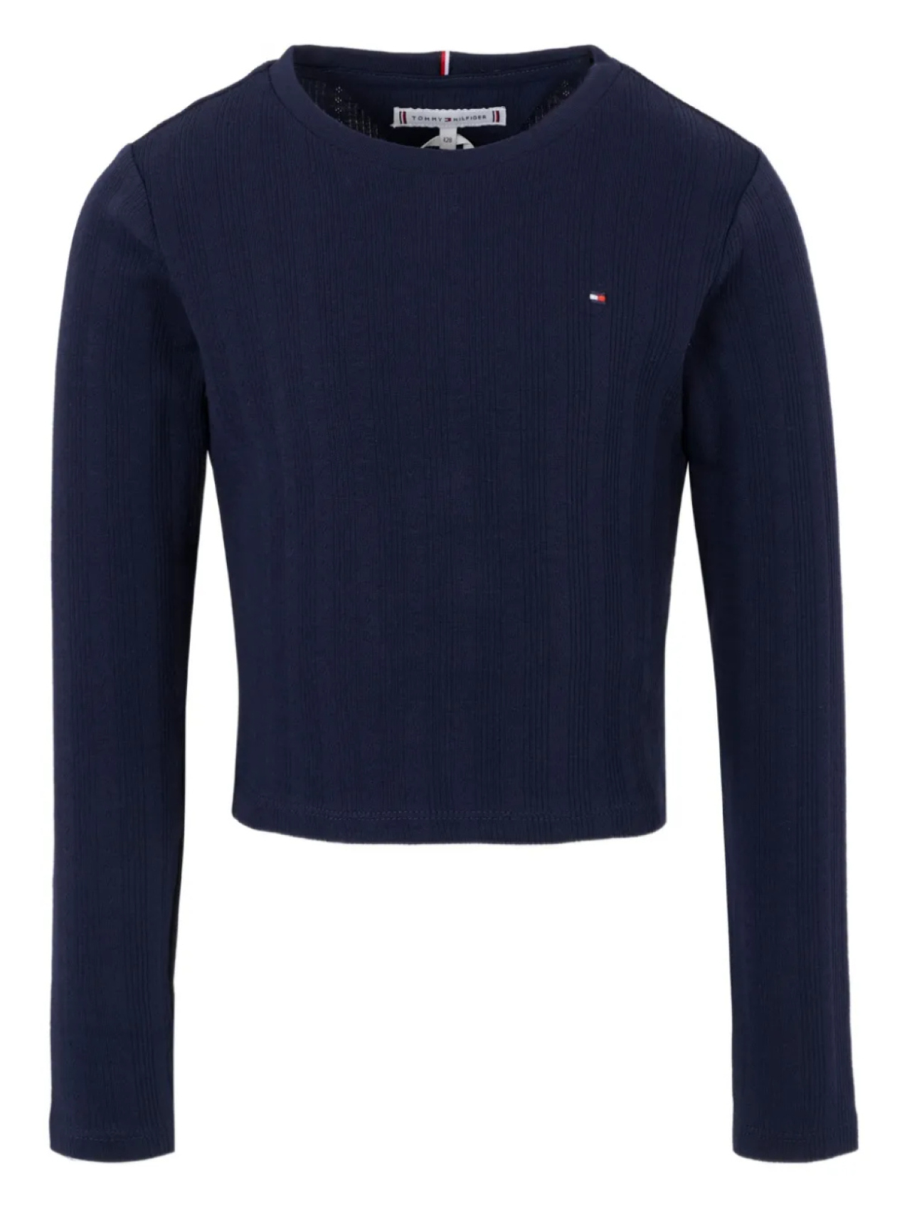 

Футболка Tommy Hilfiger Junior с длинными рукавами в рубчик, синий