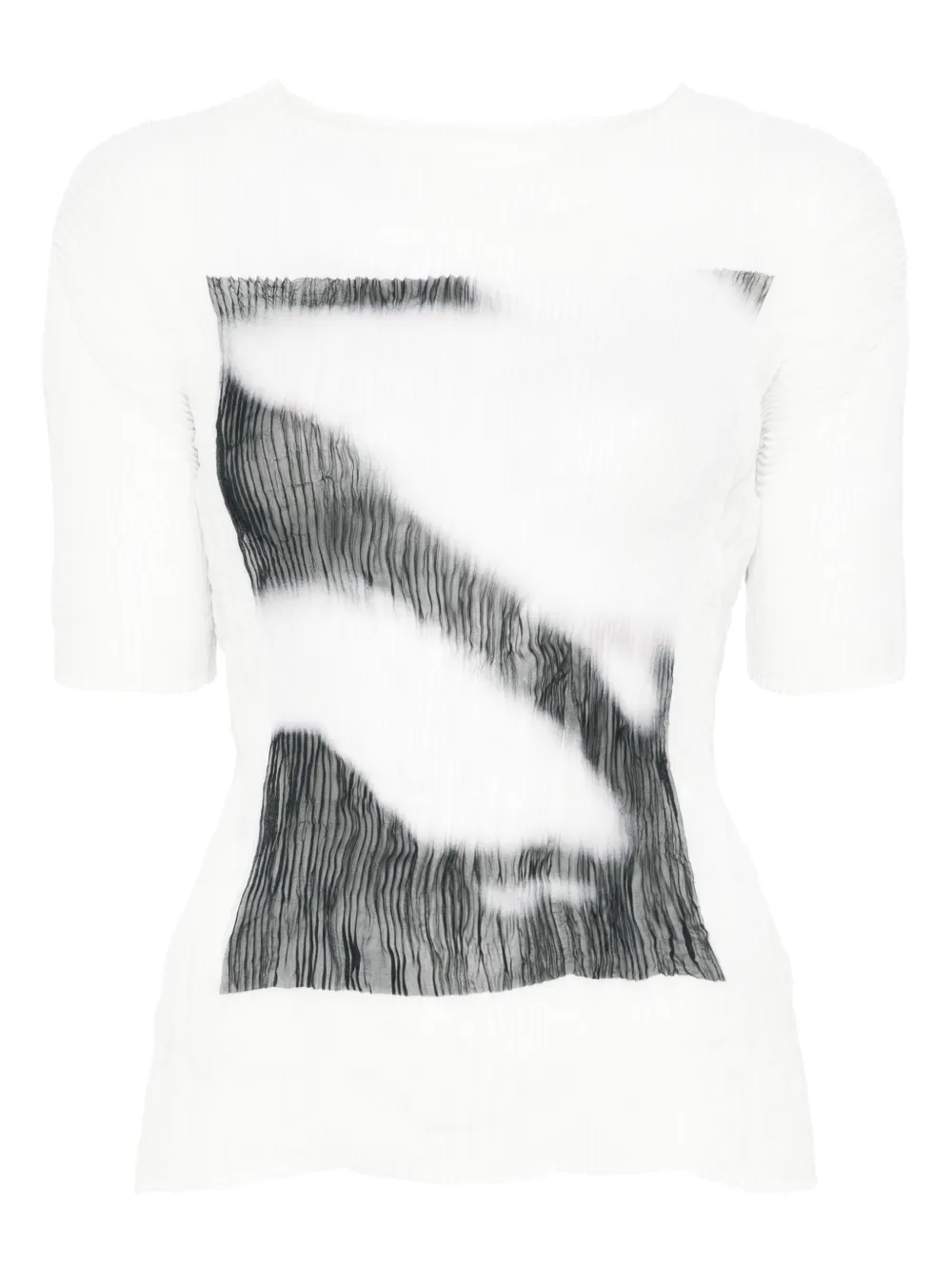 

Плиссированный топ Issey Miyake, белый