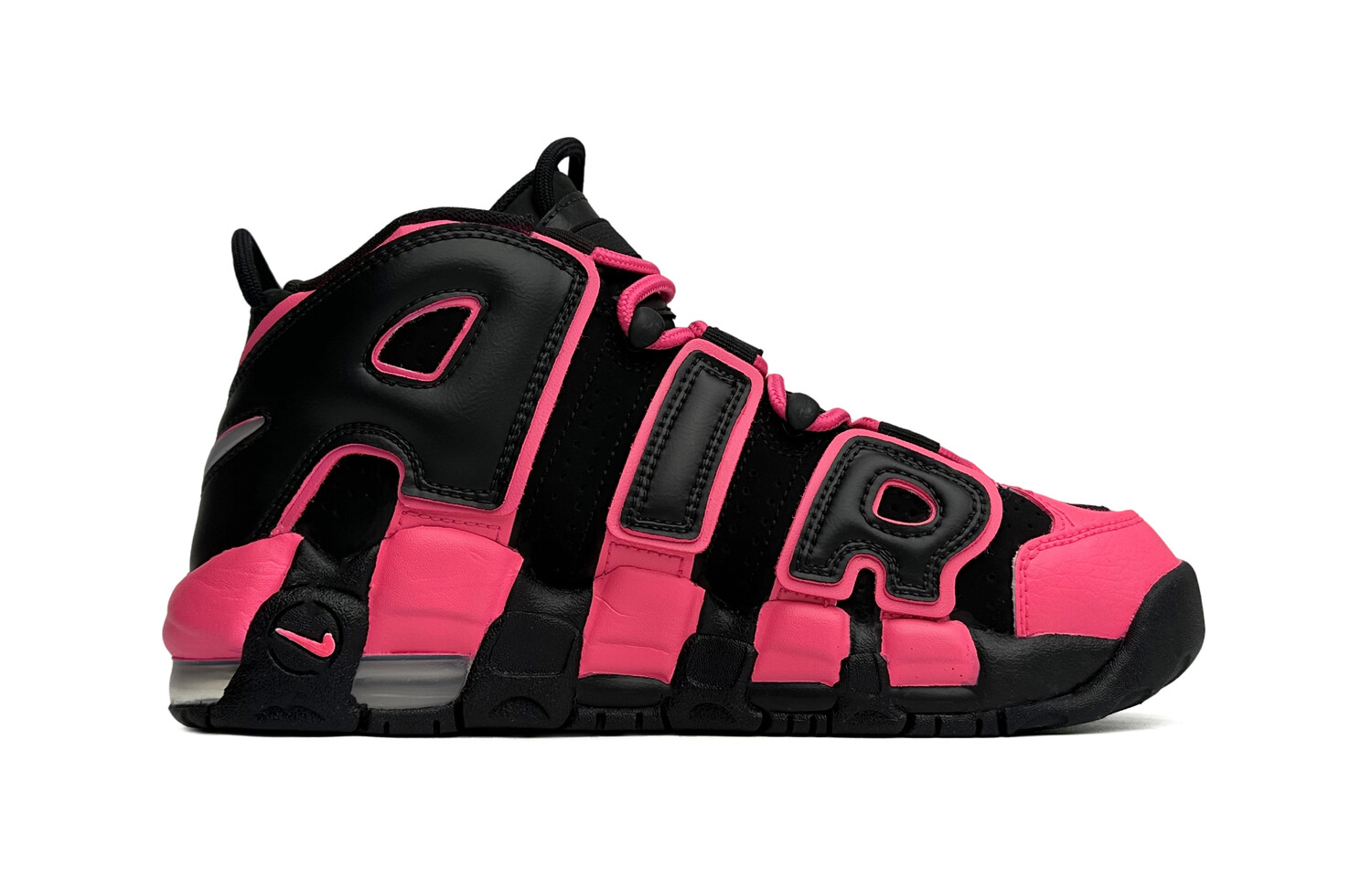 

Кроссовки Nike Air More Uptempo Vintage Basketball Shoes Women's Mid-Top Black Pink