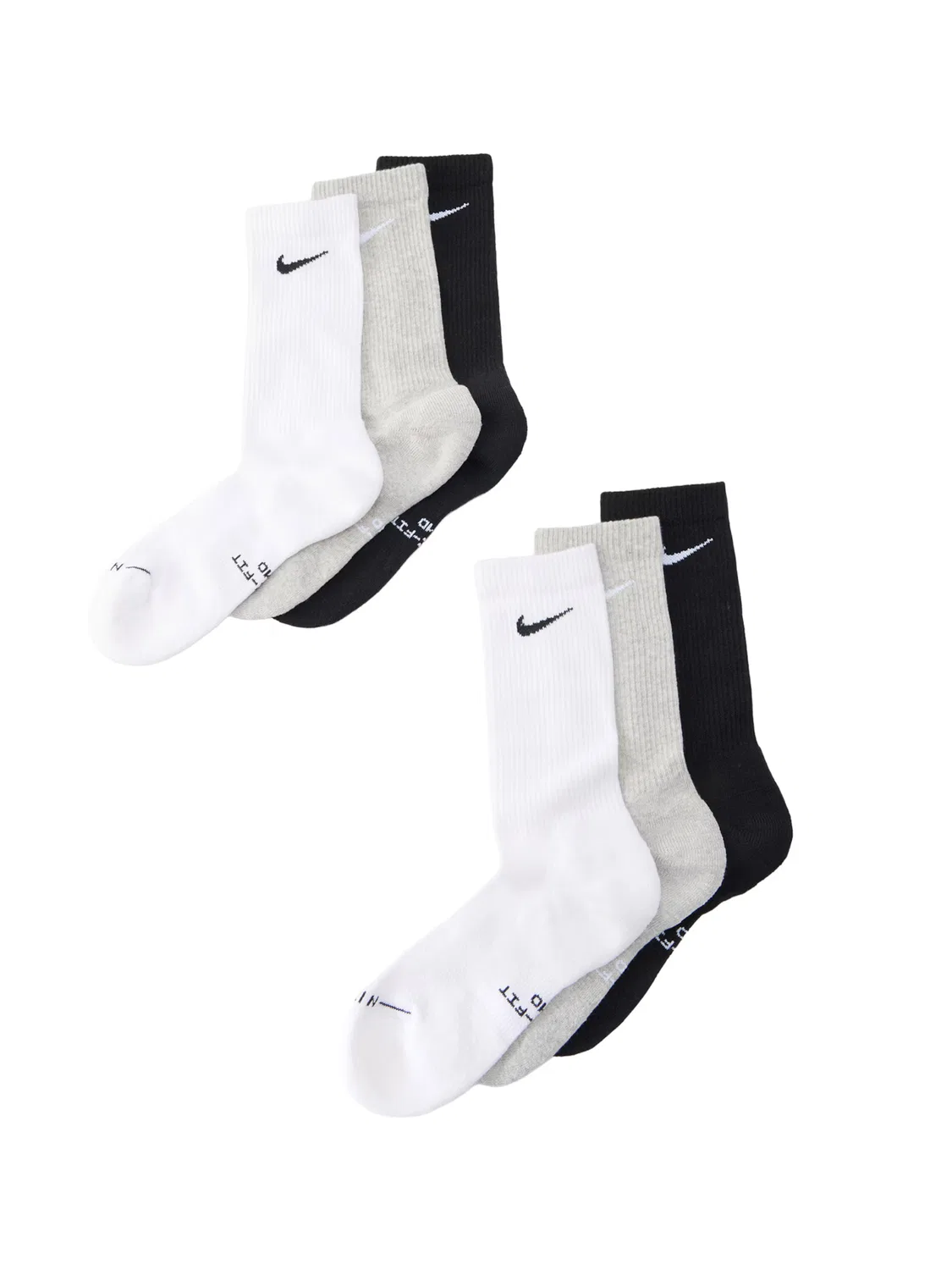 Носки 'ED ELVD' Nike Sportswear, Mottled Grey/Black/White