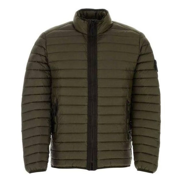 

Куртка woven chambers r nylon down jacket 'olive green' Stone Island, зеленый