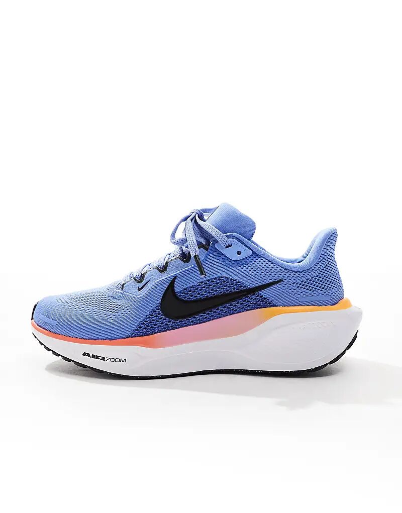 Кроссовки Air Zoom Pegasus 41 синего и оранжевого цветов Nike Running — фото 2