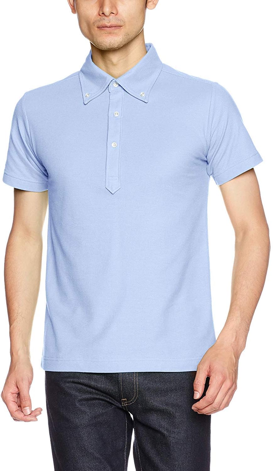 

Мужская поло-рубашка United Athle 505101 Dry Kanoko Utility, 5,3 унции, на пуговицах, с карманами, синий