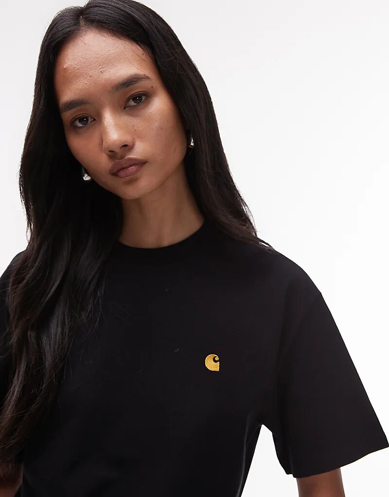 

Футболка Carhartt WIP Chase черного цвета
