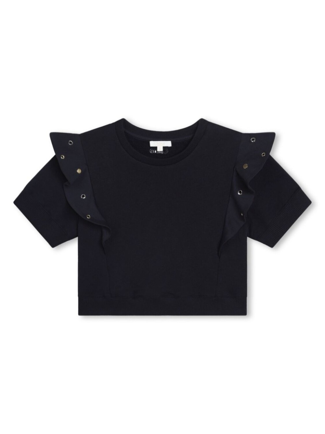 

Chloé Kids футболка с оборками, синий