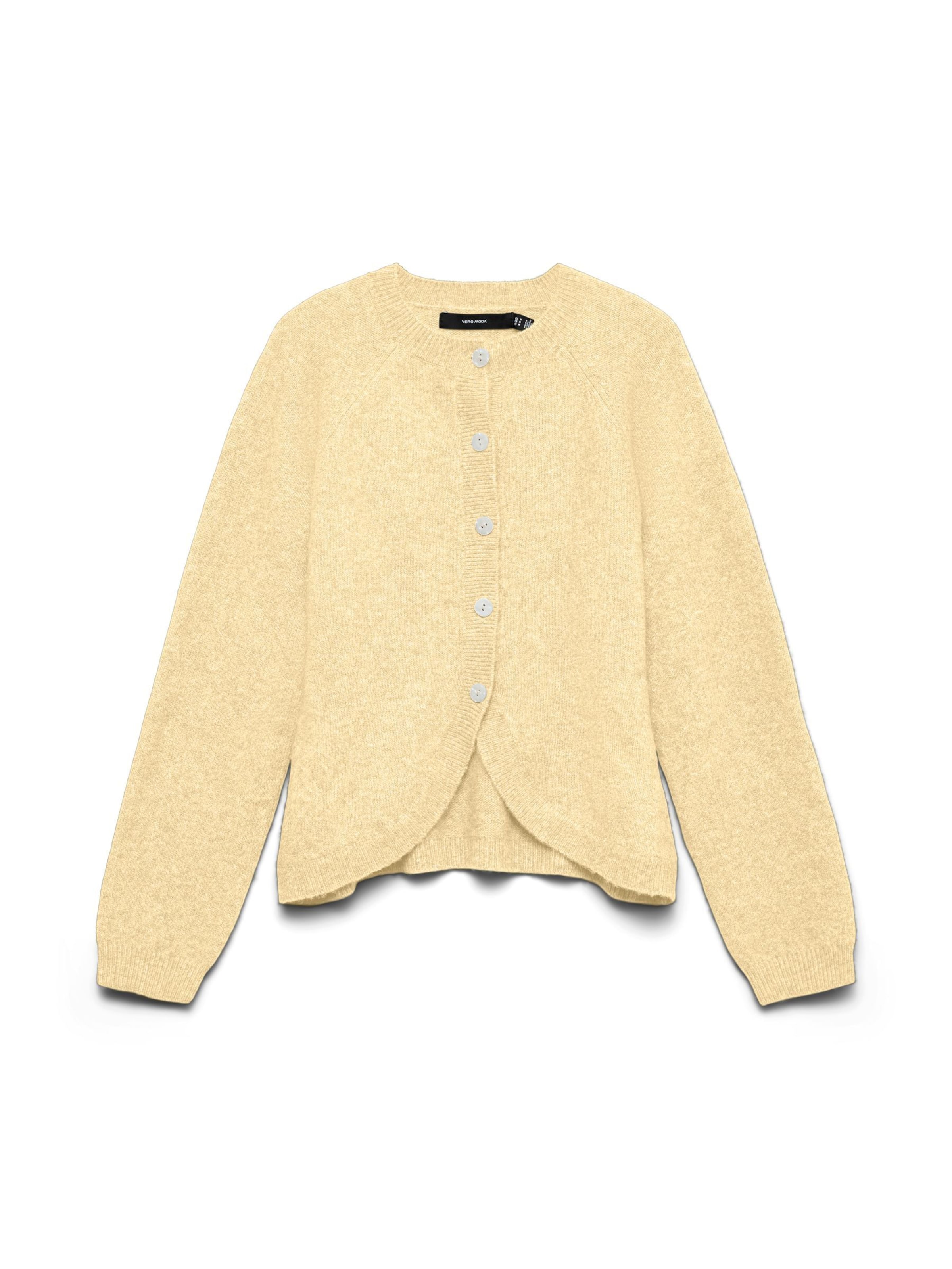 

VERO MODA Кардиган 'VMWish' вязаный желтый