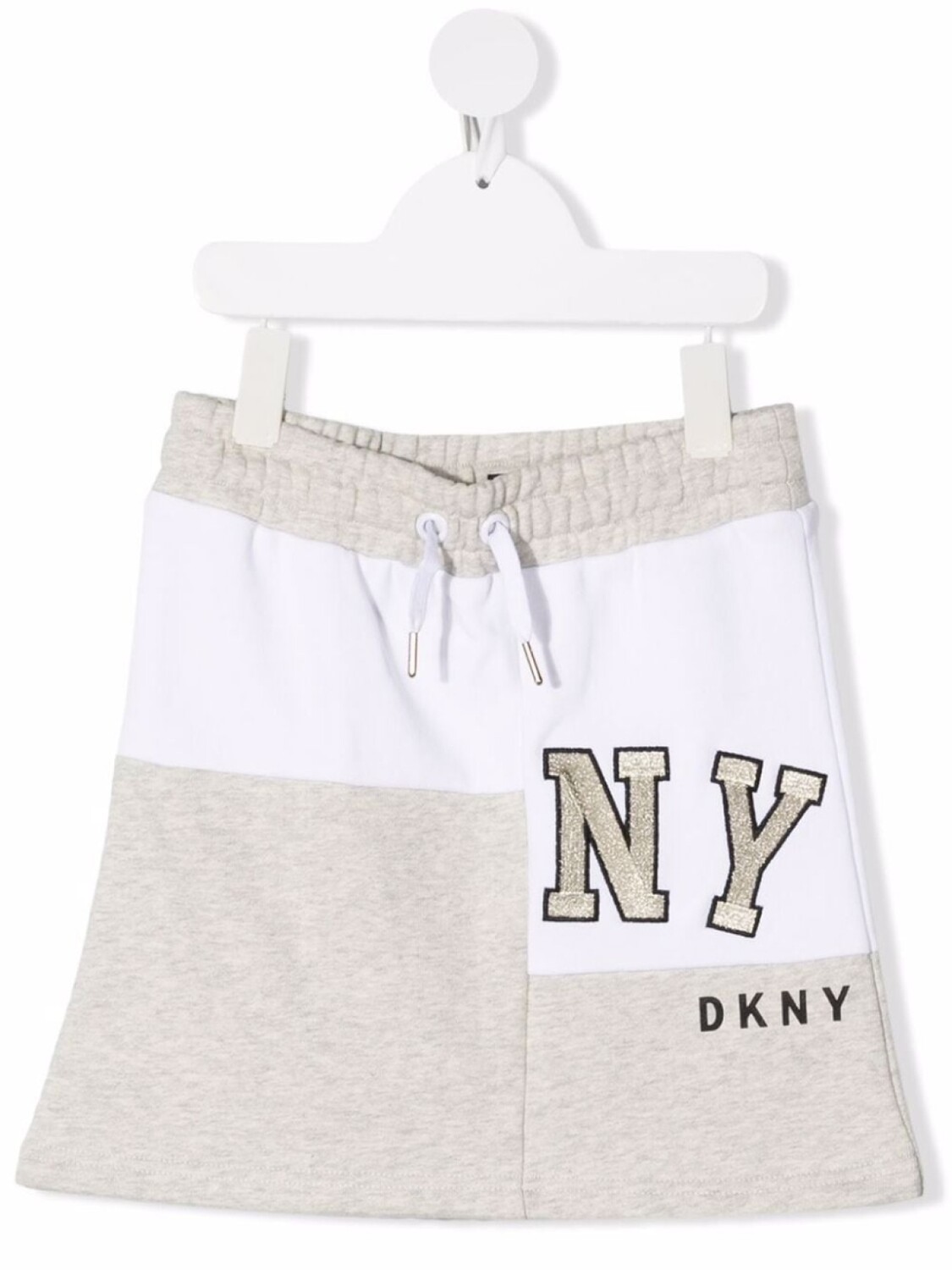 

DKNY юбка в двух тонах с логотипом, нейтральный цвет