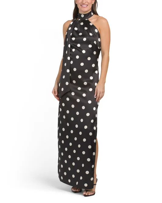 

Атласное платье Neve с воротником-стойкой Rachel Rachel Roy, цвет Polka Dot