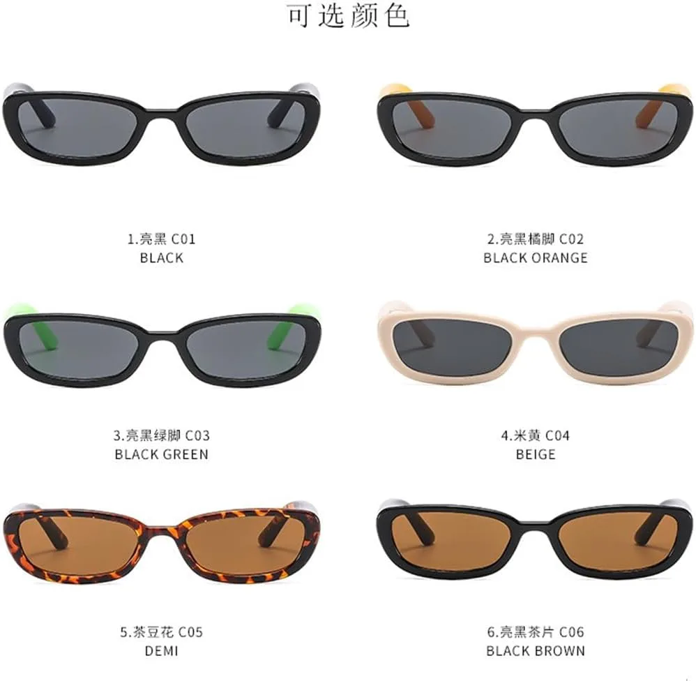 

Овальные солнцезащитные очки для мужчин и женщин, винтажный дизайн, линзы из поликарбоната, тонкая оправа, повседневные, защита от солнца UV400 VFDHN, C4