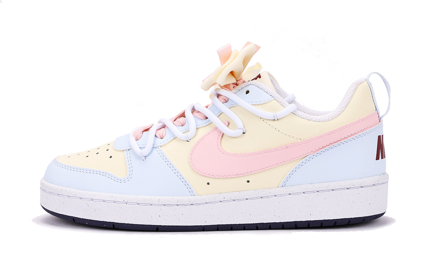 

Кроссовки Nike Court Borough Skateboard Shoes Women's Low-Top Blue Pink, Синий, Кроссовки Nike Court Borough Skateboard Shoes Women's Low-Top Blue Pink