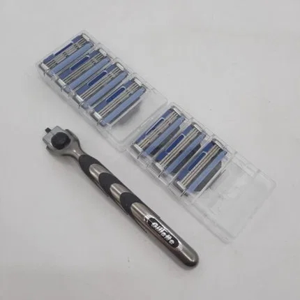 Сменные картриджи для бритвы Gillette Mach3, 1 ручка и 7 лезвий