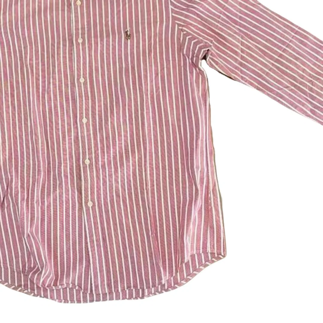 Мужская рубашка с отложным воротником, свободного кроя, Red, Polo Ralph Lauren — фото 4