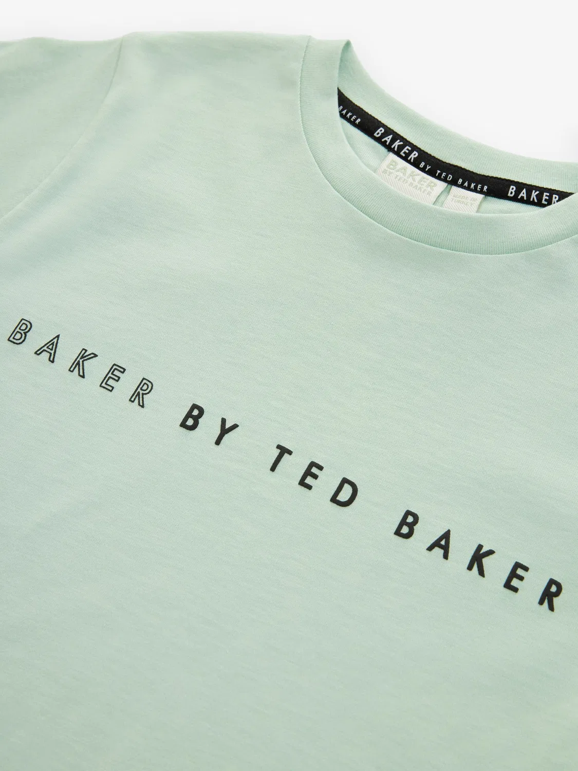Футболка из хлопка Baker by Ted Baker, зеленая — фото 2