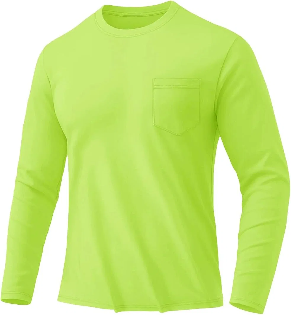 Мужская хлопковая футболка с длинным рукавом Crew Neck, 33