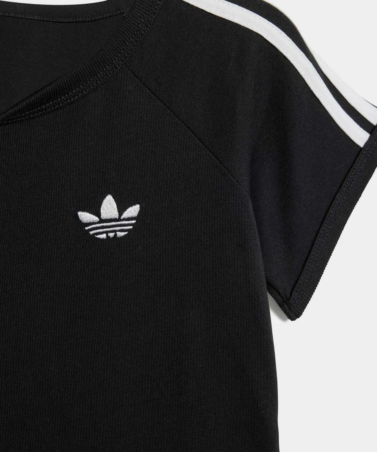 Детская футболка с длинным рукавомThree Stripes Tee Adidas, Black — фото 4