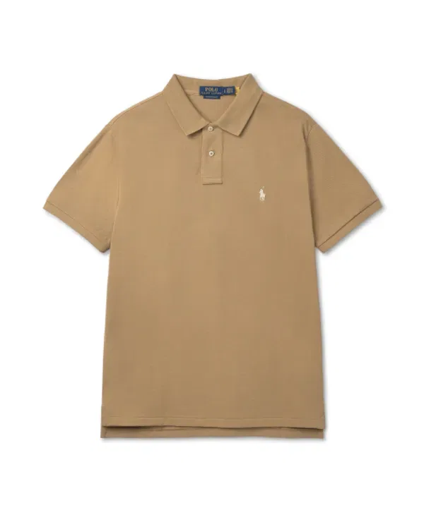 Пике/поло с сетчатой тканью, кастомная модель, Polo Ralph Lauren, средний бежевый
